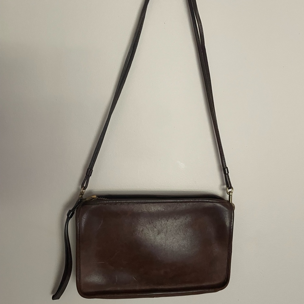 Dark brown vintage Coach purse